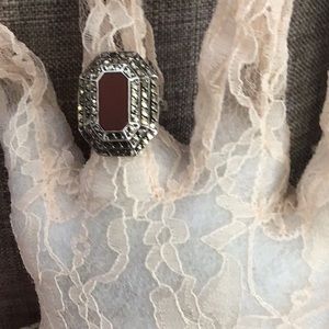 Vintage carnelian ring